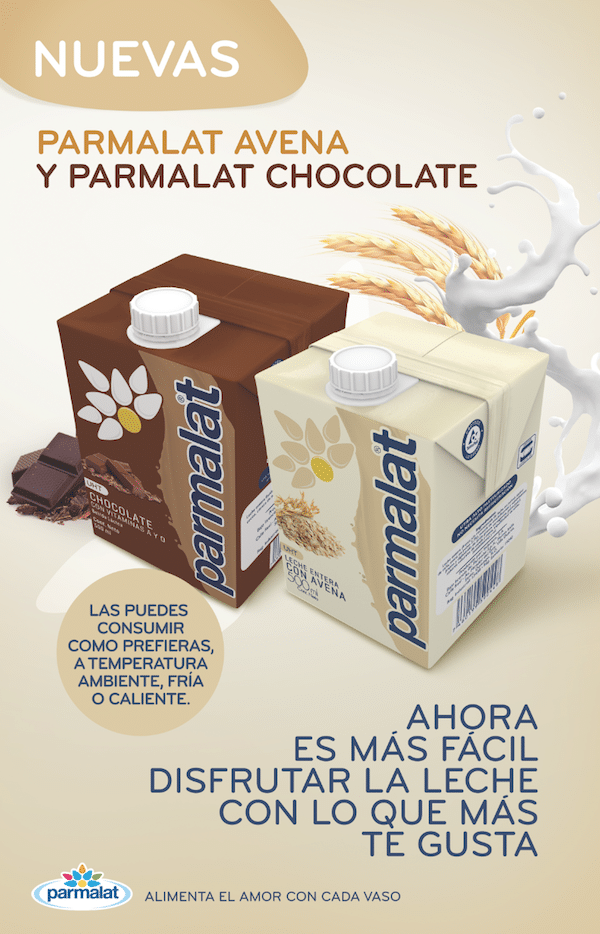 Innovaciones Parmalat Chocolate y Avena