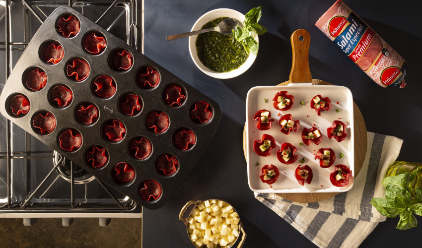 Receta Copitas de Salami