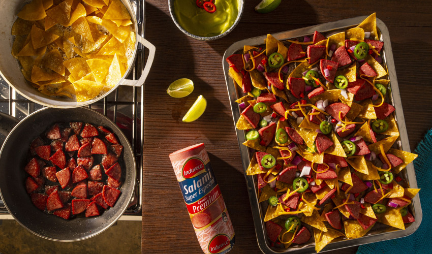 Receta Salami Nachos