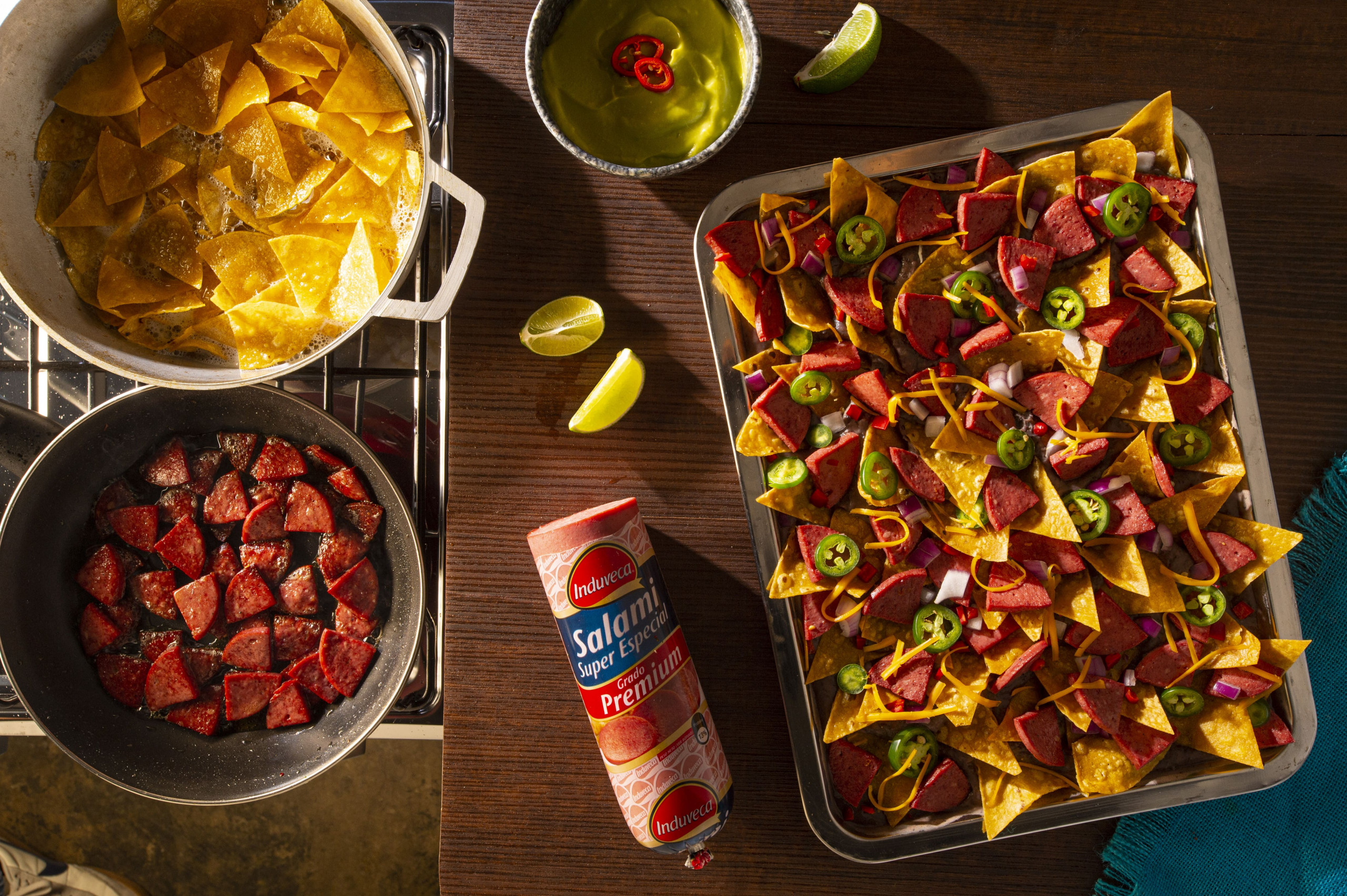 Receta de Salami Nachos para 6 u 8 personas Induveca