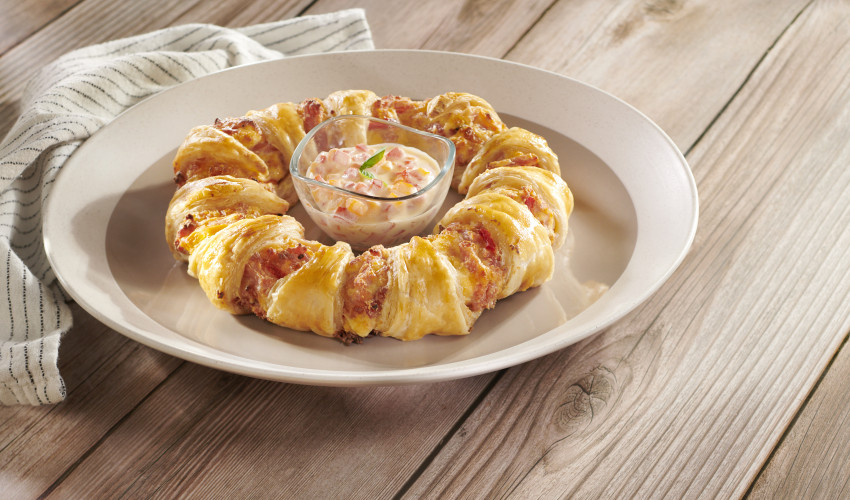 Rollo de hojaldre con Jamón Especial Induveca