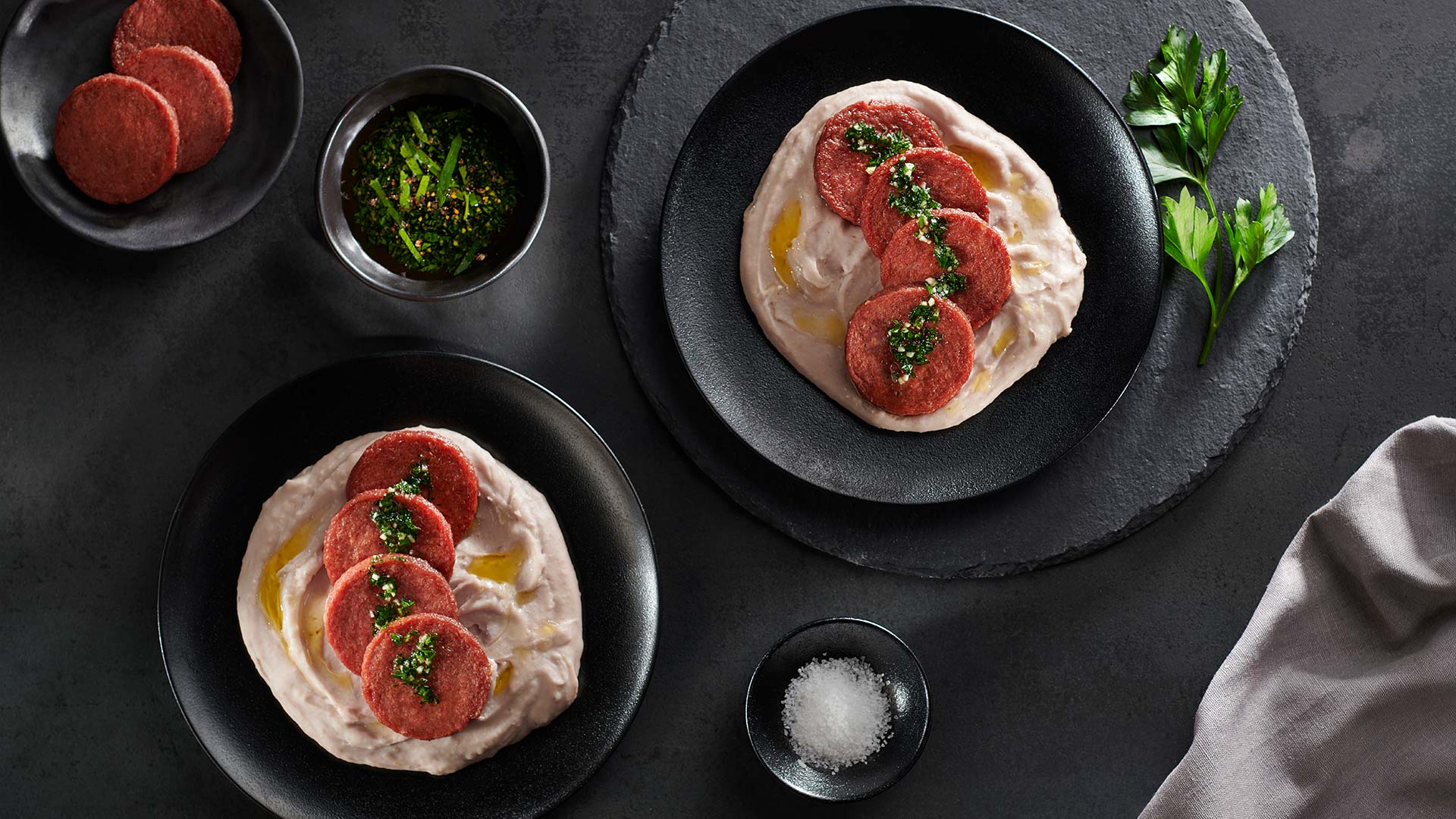 Cremoso de Yautía Coco con Salami Supremo Don Pedro Induveca