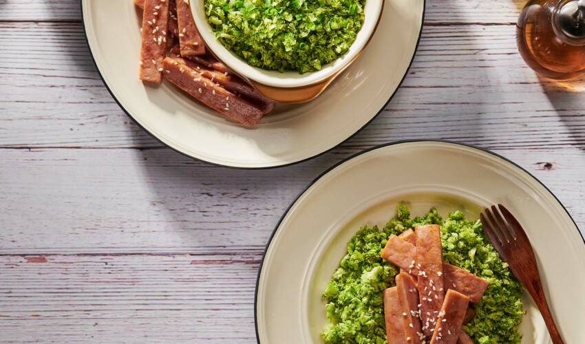 Arroz de brócoli con Jamón Keto Don Pedro