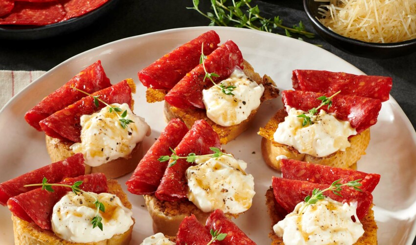 PARMESAN CRUSTED CROSTINI