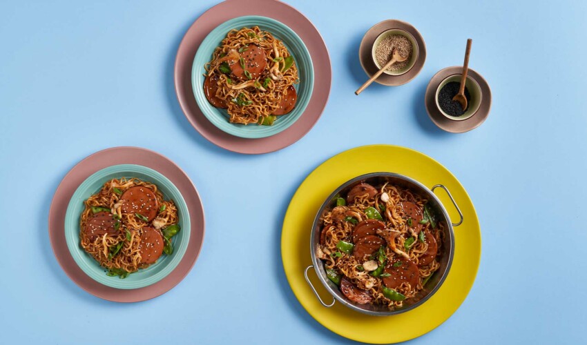 NOODLES CON SALAMI CASERÍO